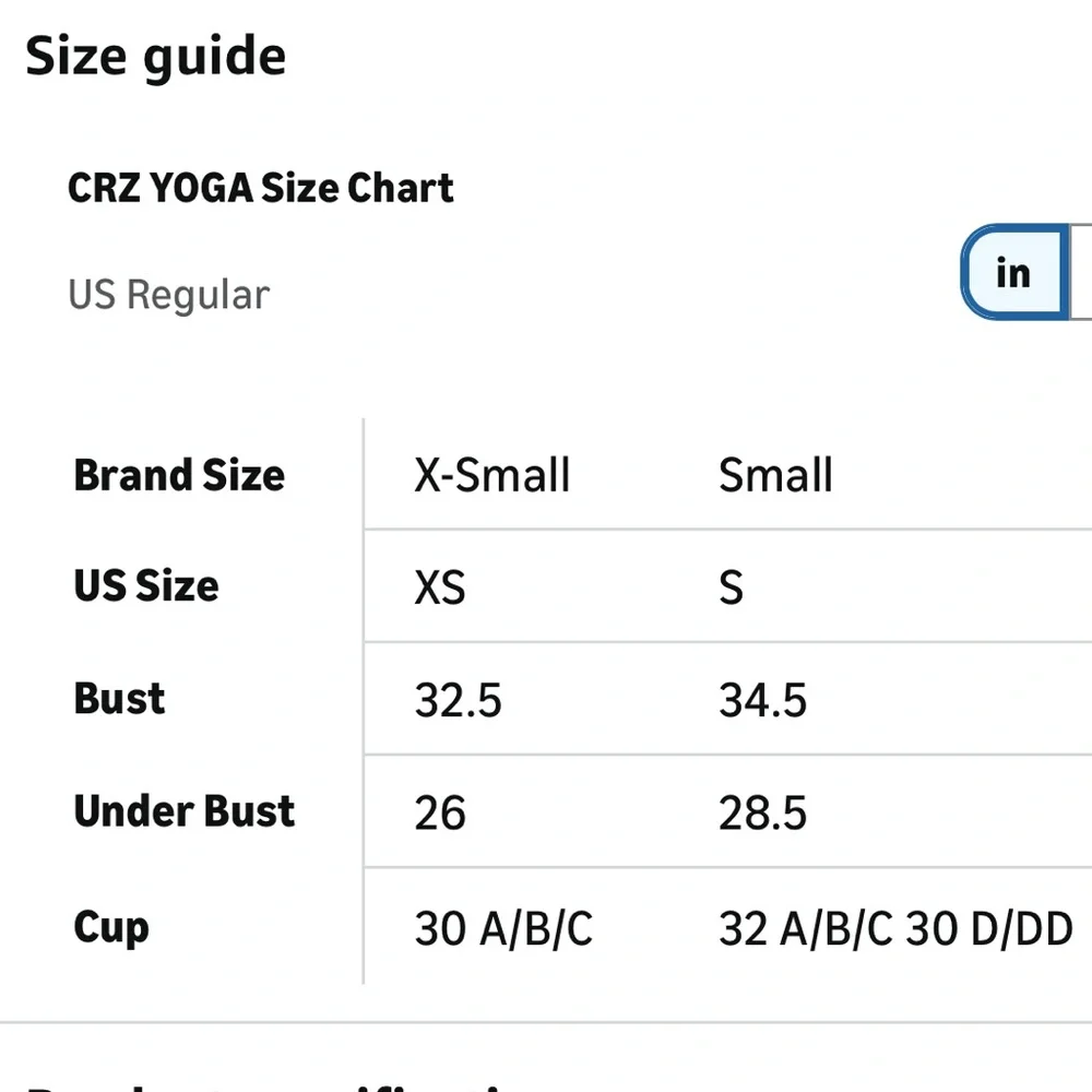 CRZ YOGA Butterluxe Sports Bra, Y Back Racerback Padded - Sz S in Olive Green - Picture 3 of 3